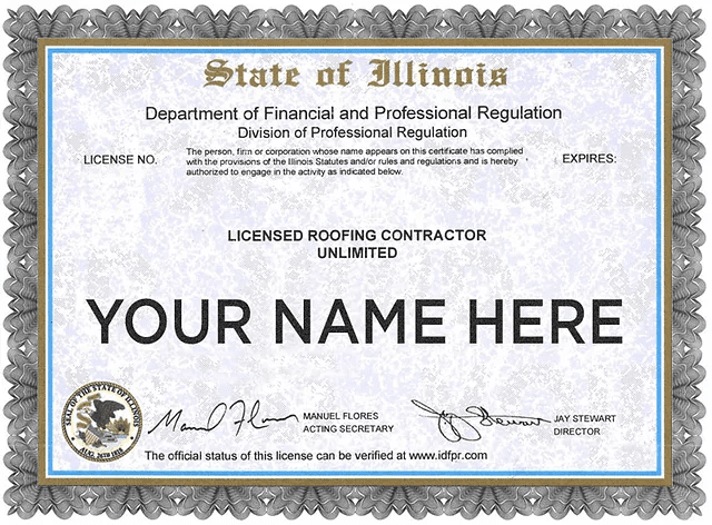 roofing license