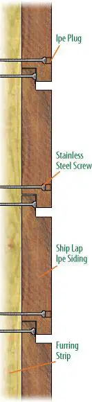 Ipe Shiplap Siding Installation