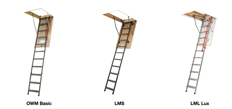Metal attic ladders