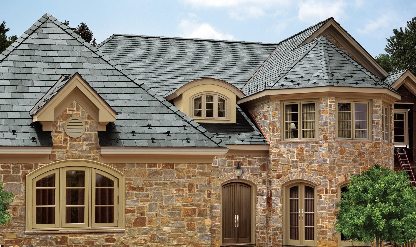 Slate. It’s the most beautiful and durable roofing material known to man.
