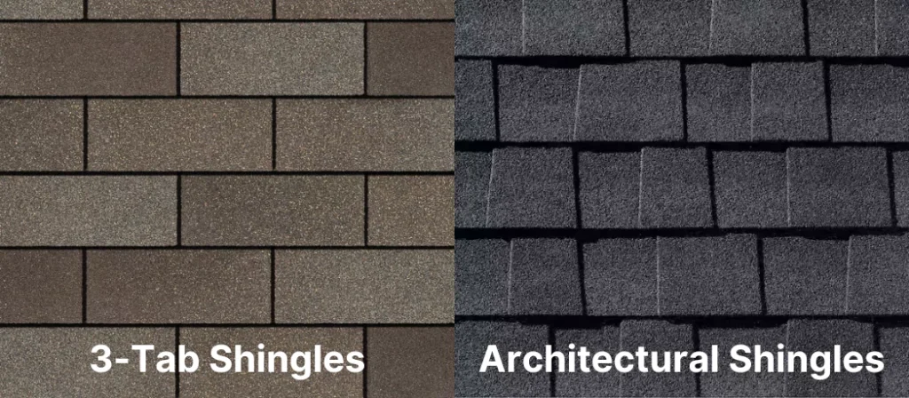 types of asphalt shingles