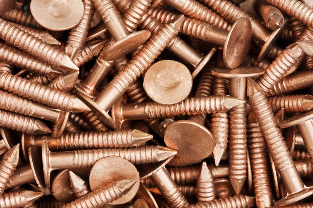 Copper roofing nails