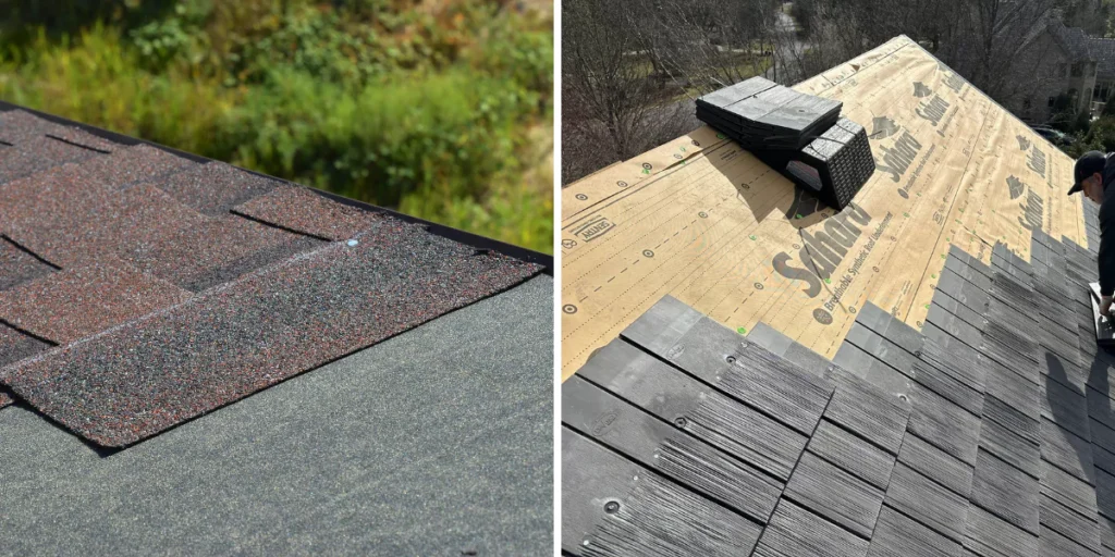 bitumen vs synthetic underlayment