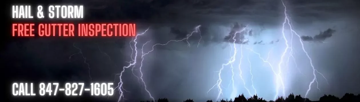 hail damage gutter repair contractor highland park evanston glenview chicago